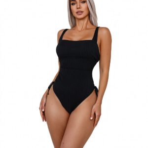 ribbed-square-neck-one-piece-swimsuit-for-women