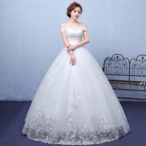 summer-paragraph-white-word-shoulder-wedding-dress