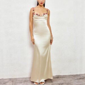 womens-satin-slip-dress-long-style-casual-wear