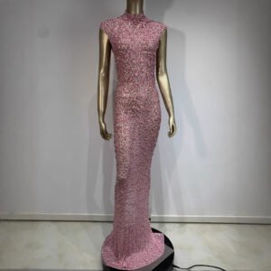 rhinestone-dress-ball-party-long-dress-host-party-bridal-dress