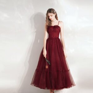 ladies-wedding-dress-bridal-red-midi-skirt